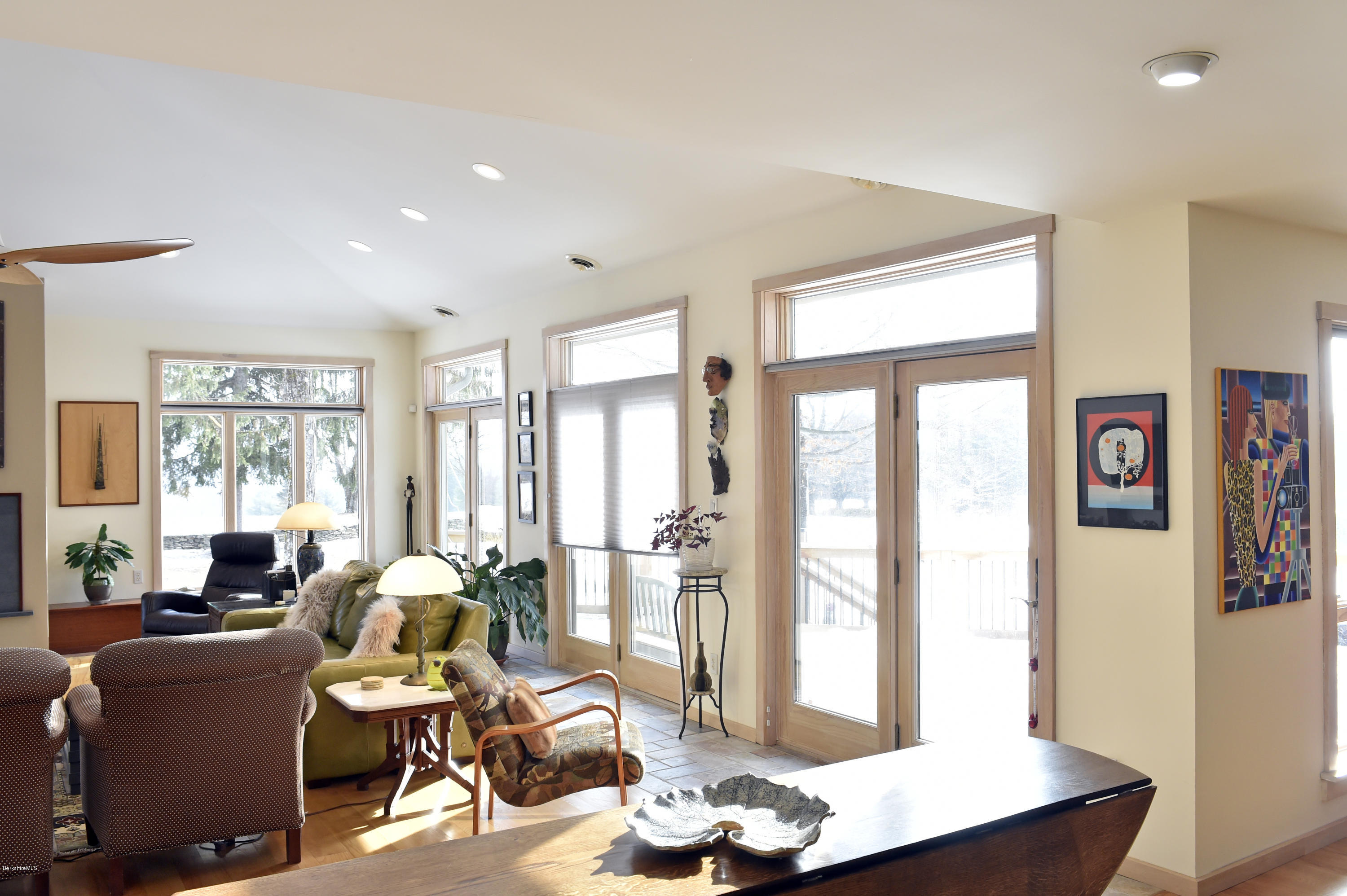 98 Ridge Road Worthington, MA 01098 - Photo 4 of 16 a living room with furniture and large windows
