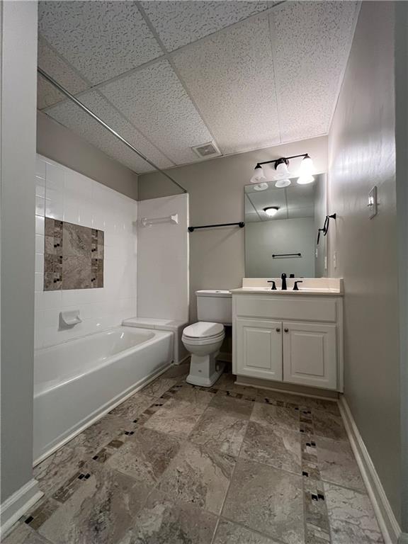 Undisclosed Address Kennesaw, GA 30144 - Photo 41 of 51 a bathroom with a sink a toilet and a bathtub