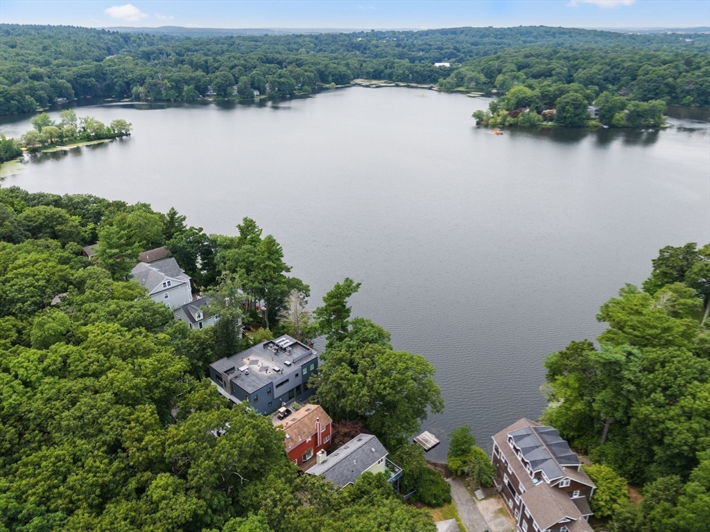 75 Russell Road Wellesley, MA 02482 - Photo 28 of 30 an aerial view of lake and green space