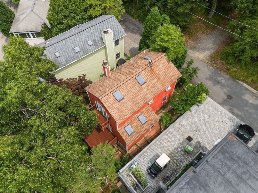 75 Russell Road Wellesley, MA 02482 - Photo 30 of 30 an aerial view of a house with a yard