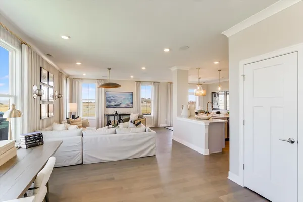 a very nice looking living room with a large window