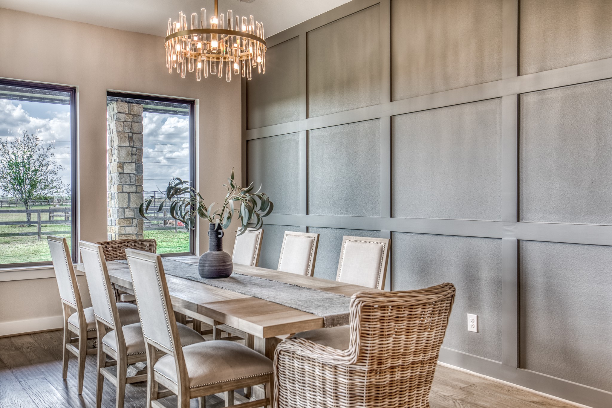 4009 Ranch Home Drive Waller, TX 77484 - Photo 20 of 49 a view of a dining room with furniture window and outside view
