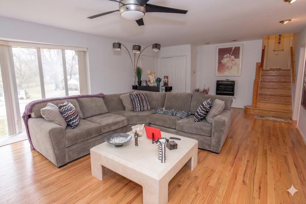 1180 Ballytore Road Huntingdon Valley, PA 19006 - Photo 10 of 41 Living room with AI modified hardwood flooring