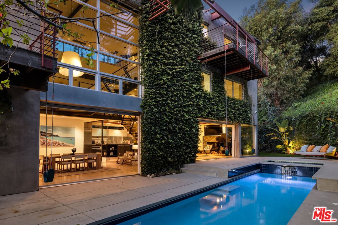 a view of a house with a patio