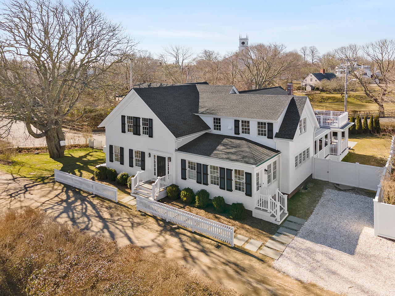 4 Cottle Lane Edgartown, MA 02539 - Photo 2 of 44 a view of a house with wooden deck