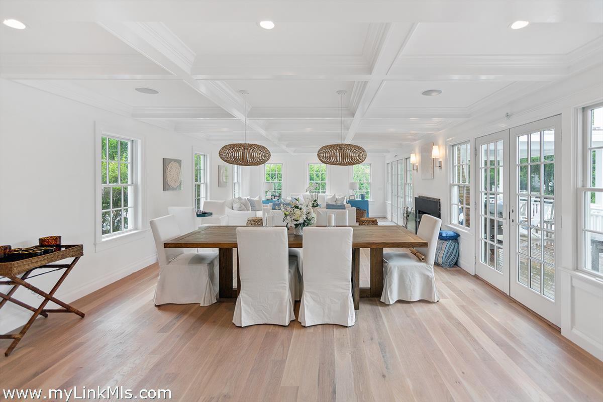 4 Cottle Lane Edgartown, MA 02539 - Photo 9 of 44 a view of a dining room with furniture and wooden floor