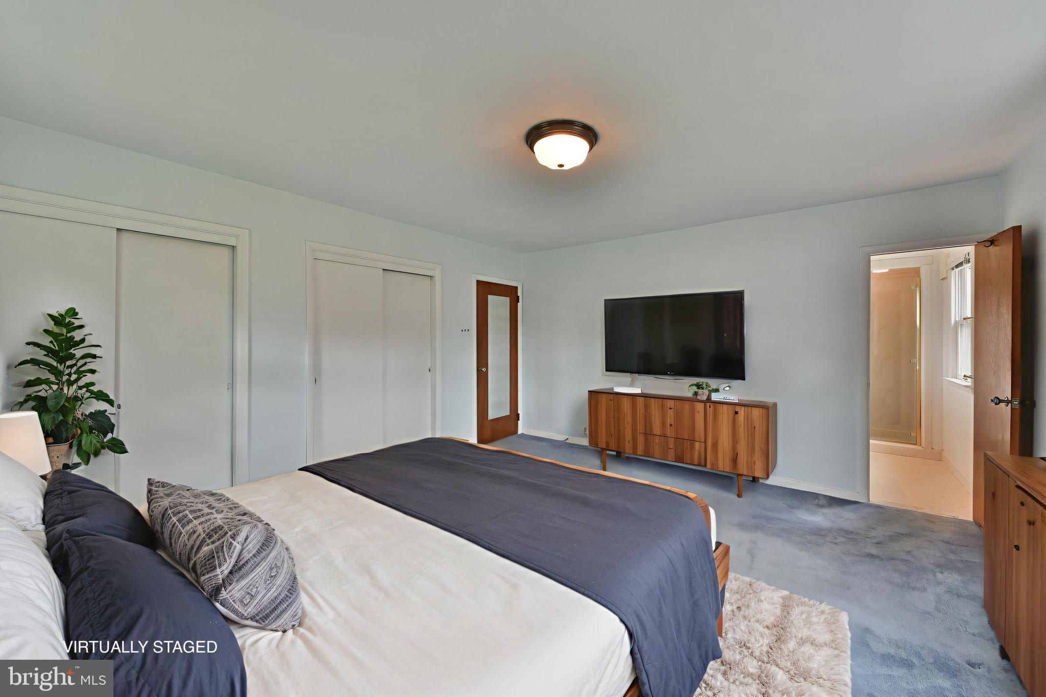 1133 Ballytore Road Huntingdon Valley, PA 19006 - Photo 26 of 38 Master Bed with Plenty of Closet Space V Staged