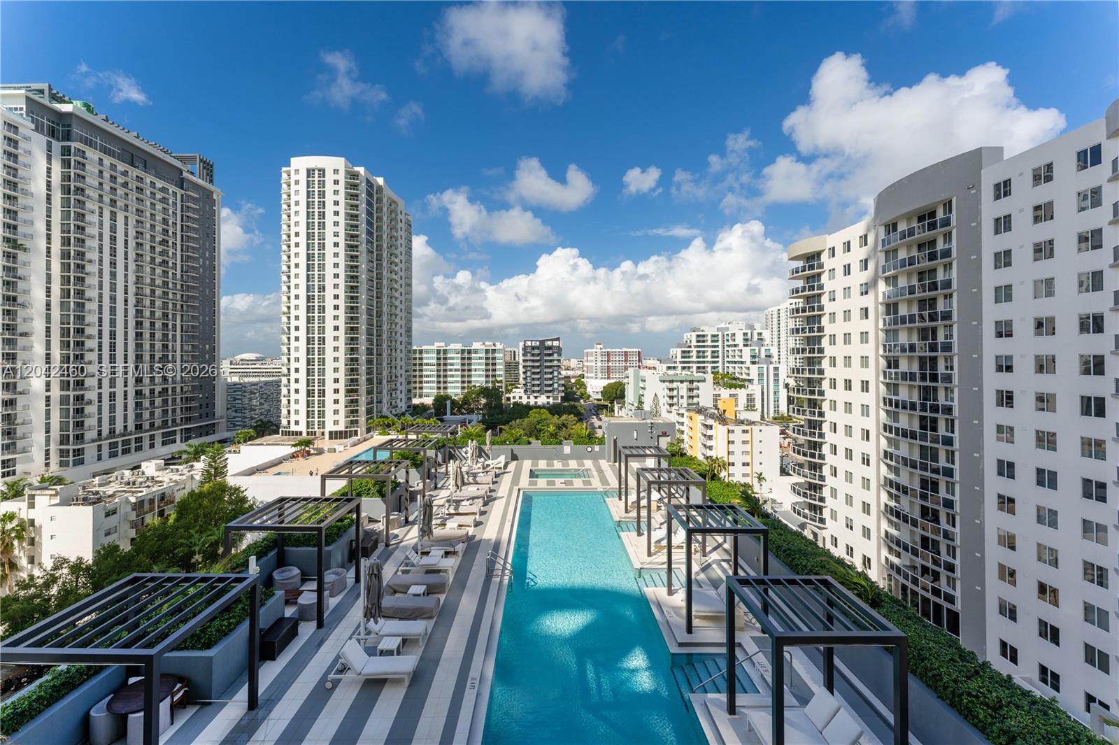 788 Northeast 23rd Street, Unit 902 Miami, FL 33137 - Photo 26 of 34 Sunset Pool and City Views