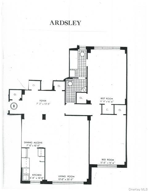 235 Garth Road, Unit A5B Scarsdale, NY 10583 - Photo 33 of 47 a picture of floor plan