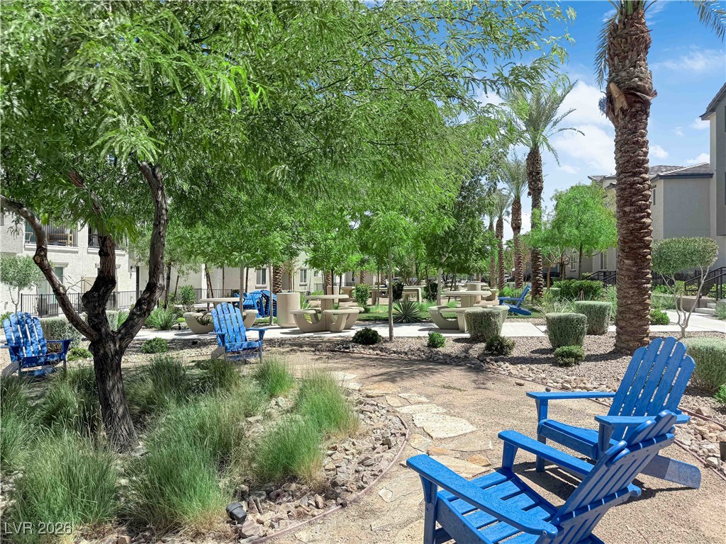 12244 Radiant Sunrise Road, Unit 1 Las Vegas, NV 89183 - Photo 33 of 37 View of community with a patio