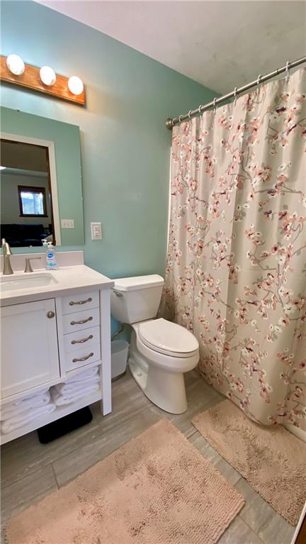 200 Porter Street Springdale, PA 15144 - Photo 19 of 35 a bathroom with a toilet a sink and a mirror