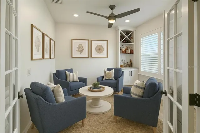 a view of an empty room