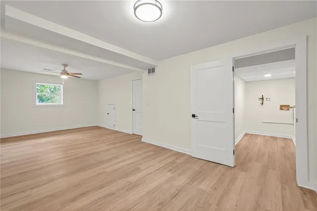 wooden floor in an empty room