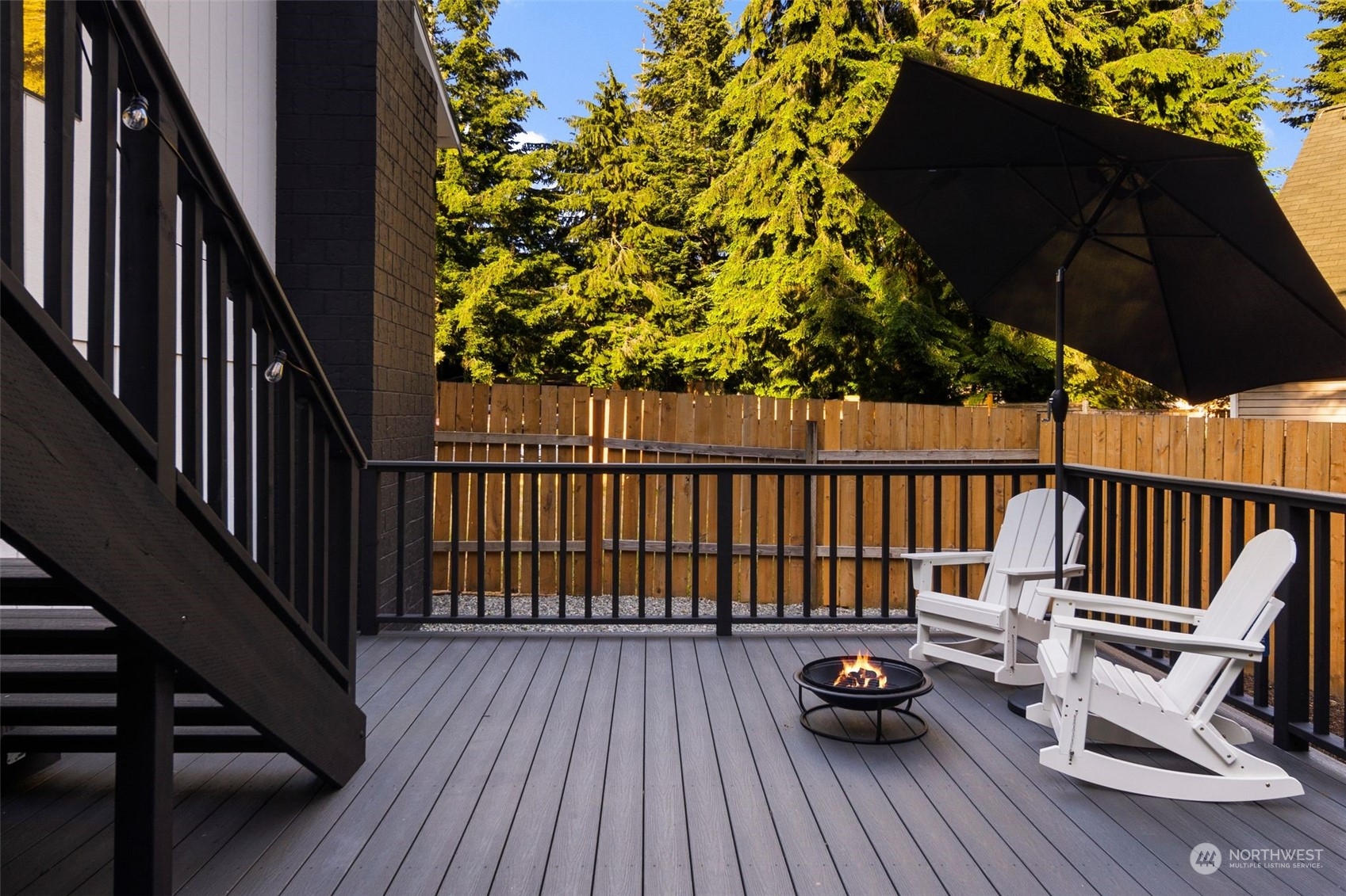 3006 164th Place Southeast Bothell, WA 98012 - Photo 28 of 39 a view of balcony with wooden floor and book