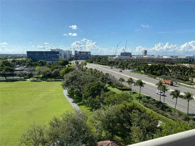 a view of a city & street view