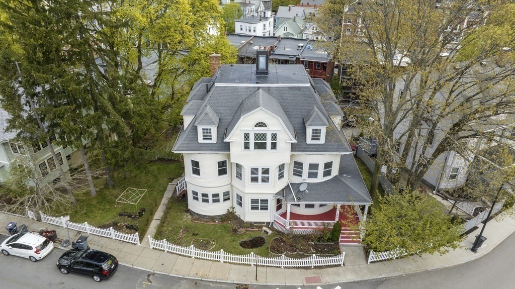384 Arborway Boston, MA 02130 - Photo 19 of 39 an aerial view of a house with outdoor space