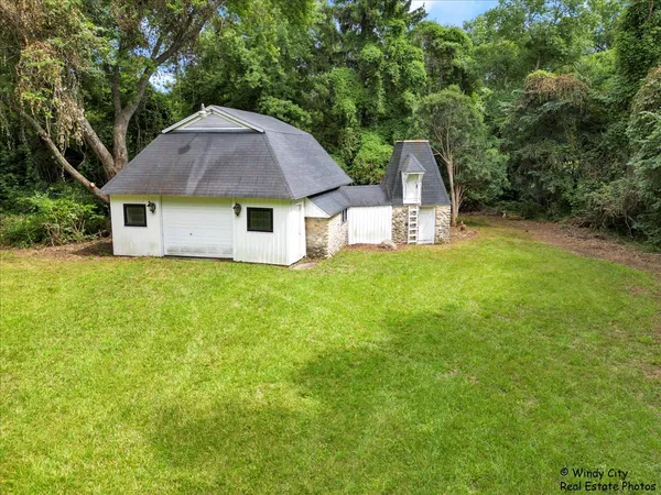 a house with a yard