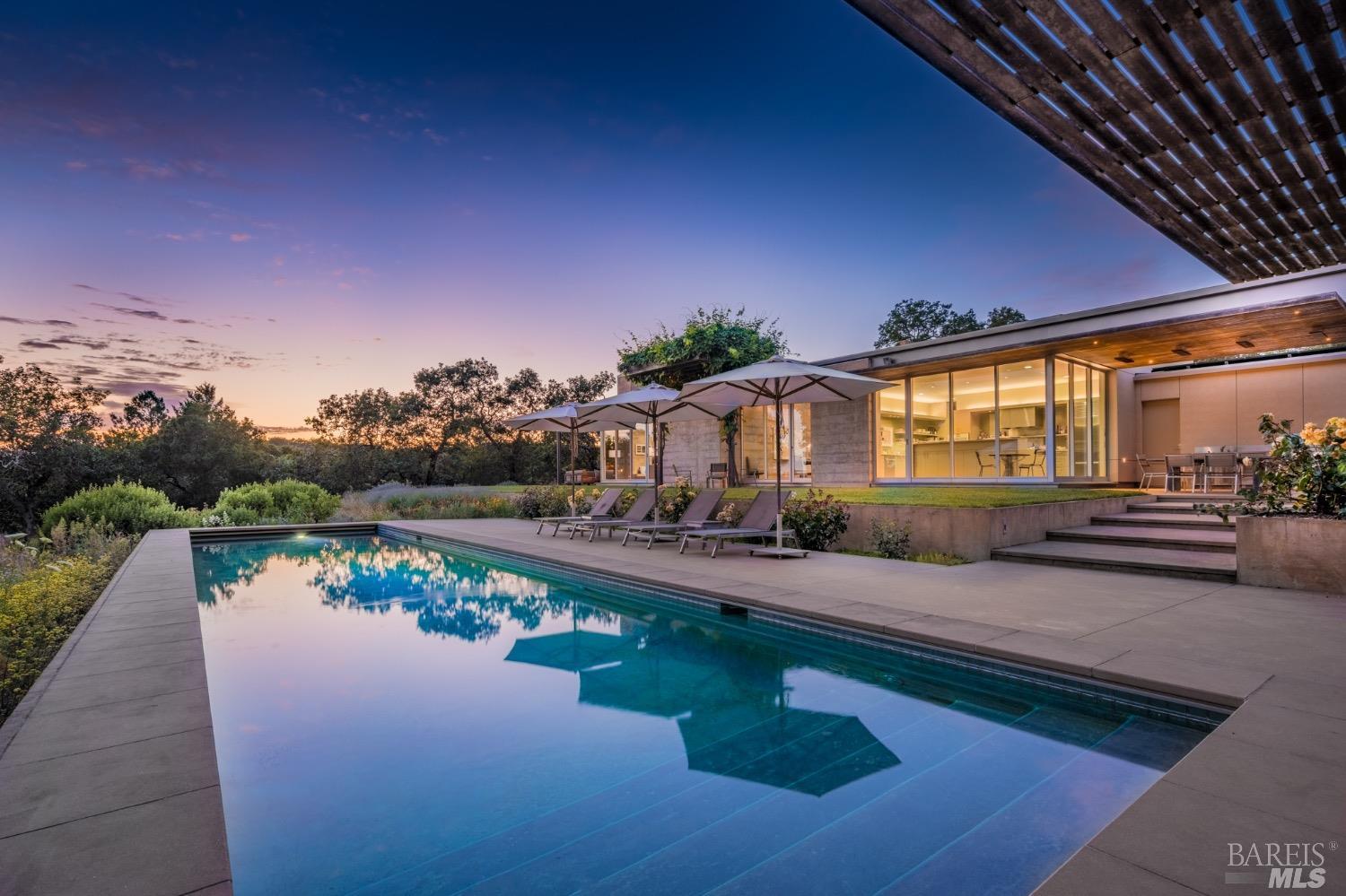 1861 Hale Road Sonoma, CA 95476 - Photo 1 of 1 a view of a house with swimming pool and a yard