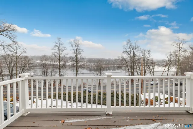 a view of a city from a balcony