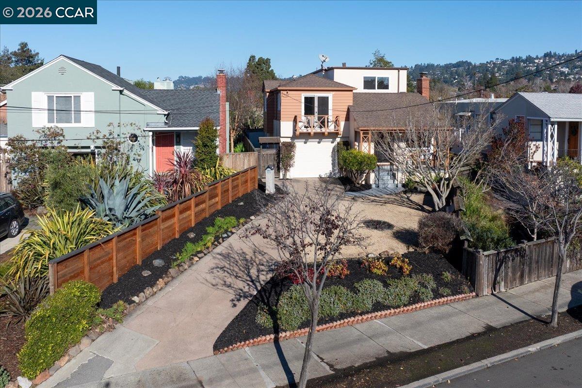 a view of a street in front of a building