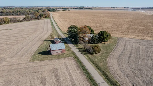 a view of a lake with a outdoor space