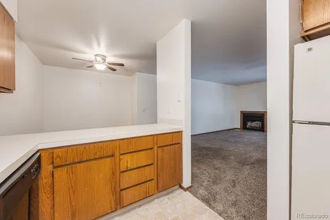 a view of a hallway with closet
