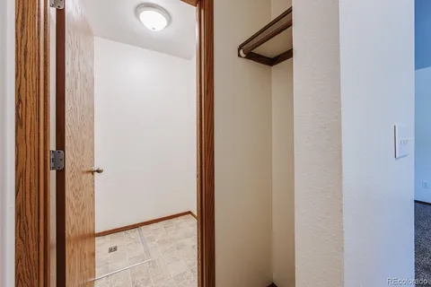 a view of a room with an empty space