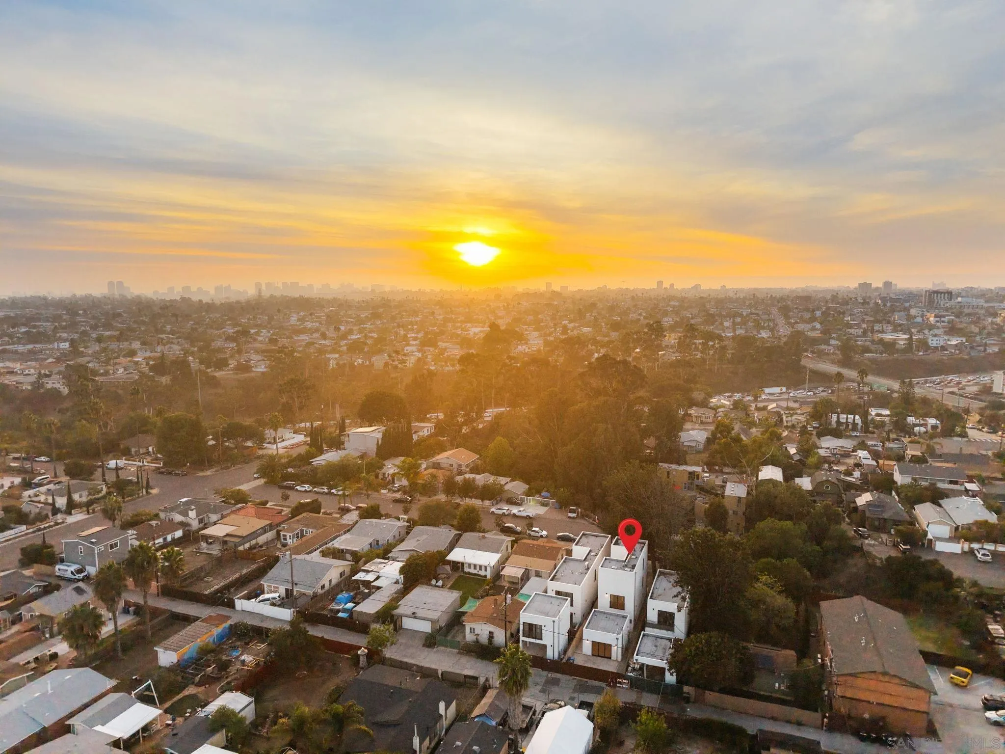 3653 Wilson Avenue San Diego, CA 92104 - Photo 23 of 60 an aerial view of residential houses with city view
