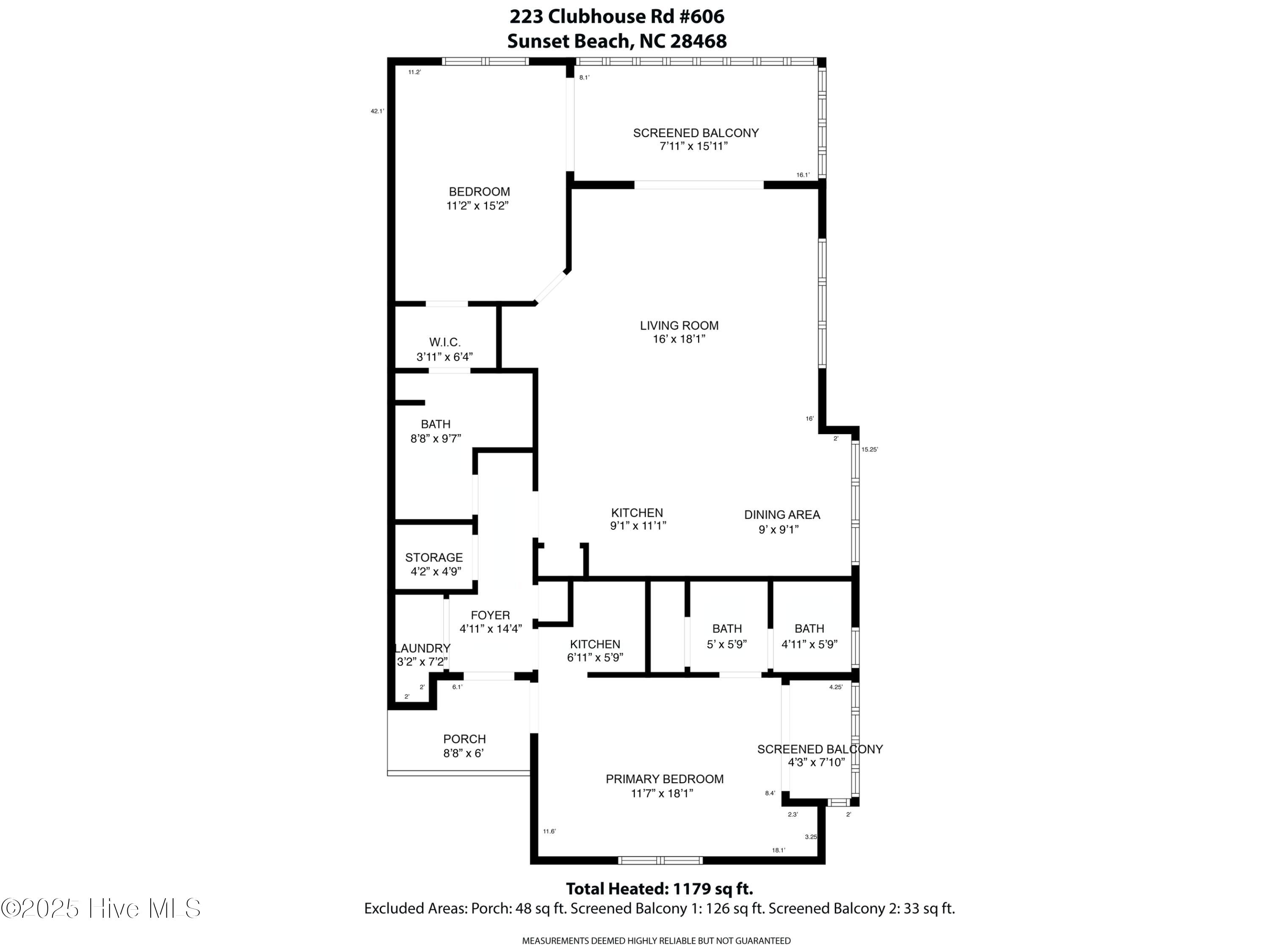 223 Clubhouse Road, Unit 6 Sunset Beach, NC 28468 - Photo 60 of 60 mls-Floorplan- 223 Clubhouse Road#606