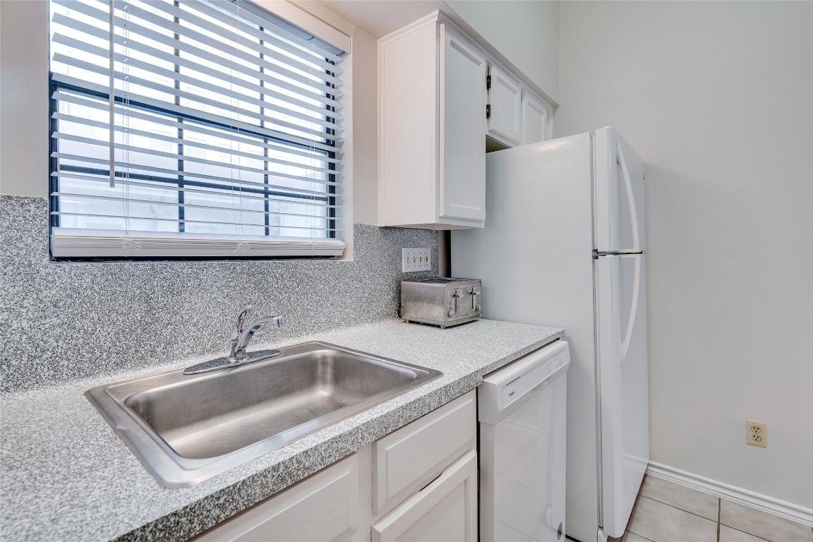 1908 San Antonio Street, Unit 306 Austin, TX 78705 - Photo 17 of 28 a kitchen with stainless steel appliances a refrigerator and a sink