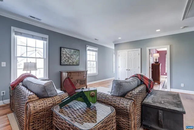 a living room filled with furniture