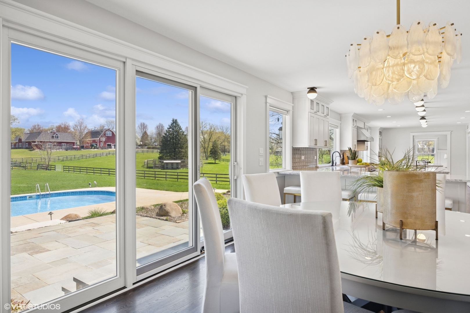 59 Ridge Road Barrington Hills, IL 60010 - Photo 11 of 44 a view of a dining room with furniture window and outside view
