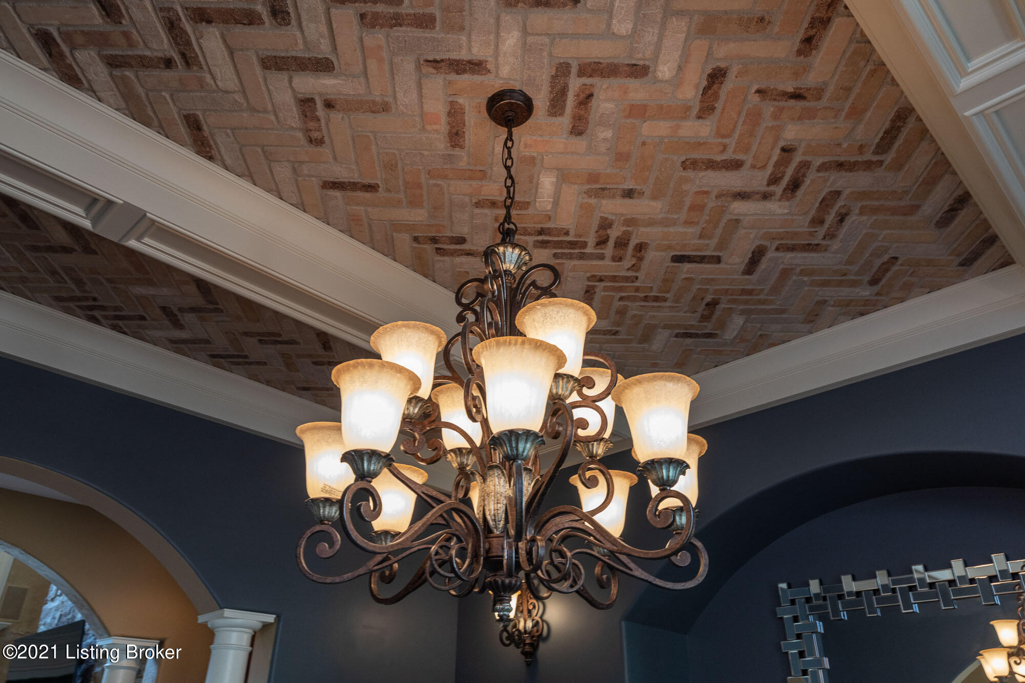 1018 Poplar Ridge Road Goshen, KY 40026 - Photo 9 of 76 Unique paver dining rm ceiling