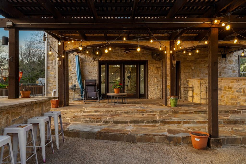 689 Jim Cannon Road Van Alstyne, TX 75495 - Photo 6 of 35 View of patio featuring french doors and a pergola