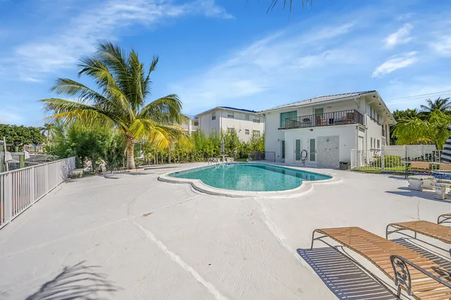 a view of a lake with a city