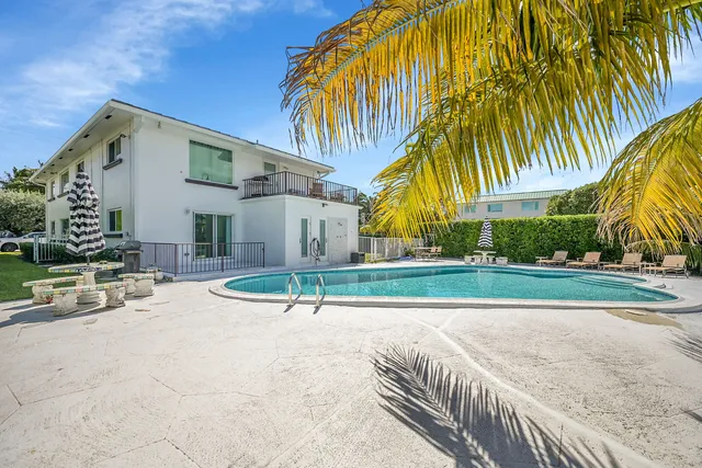 a view of balcony with seating space