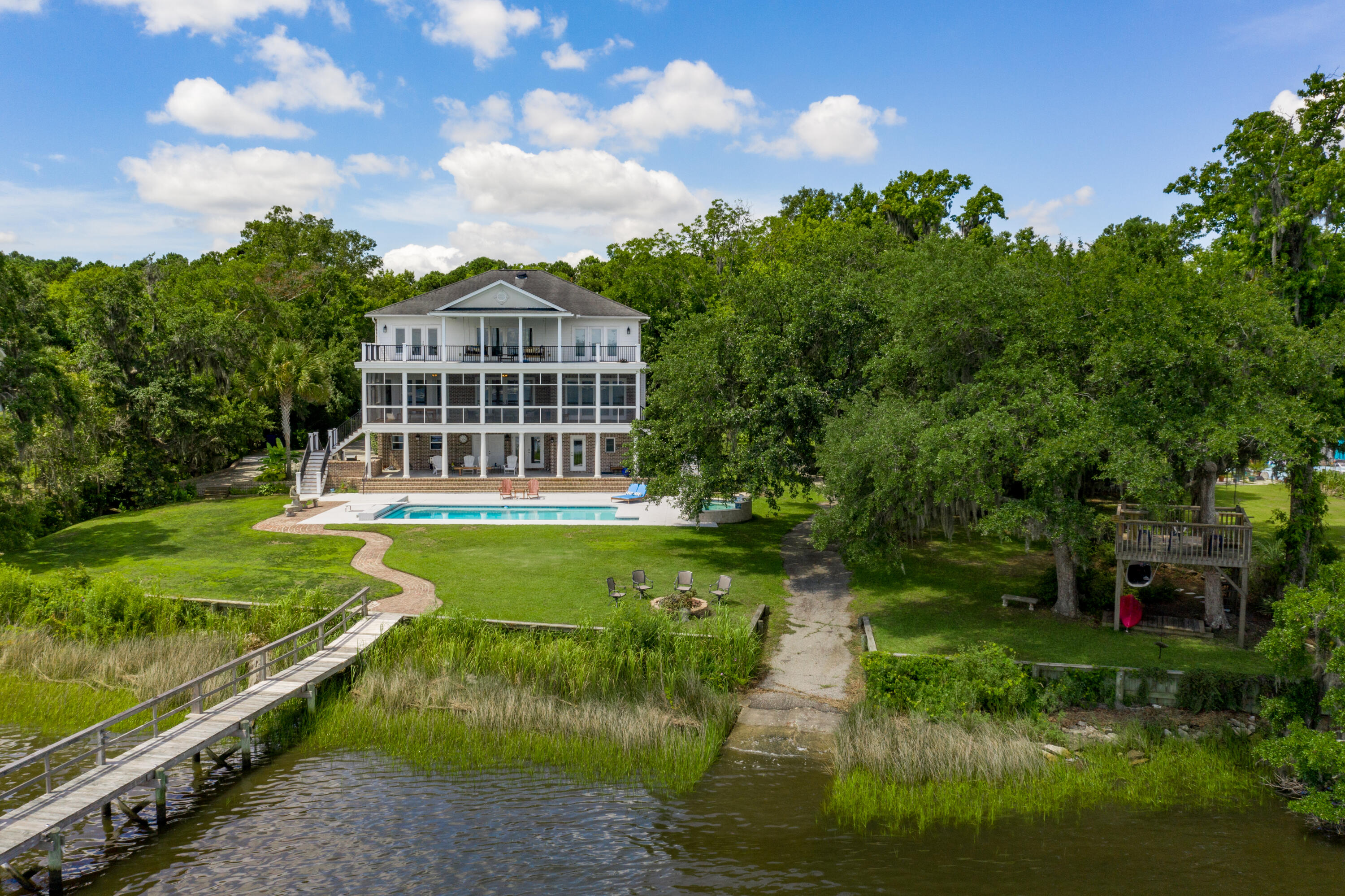 1017 River Road Johns Island, SC 29455 - Photo 14 of 100 1017 River Road Drone-8