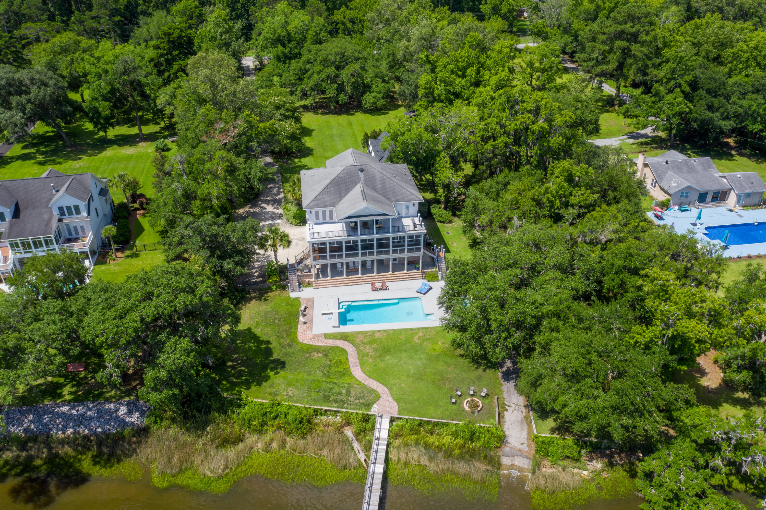 1017 River Road Johns Island, SC 29455 - Photo 84 of 100 1017 River Road Drone-9