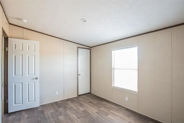 an empty room with window