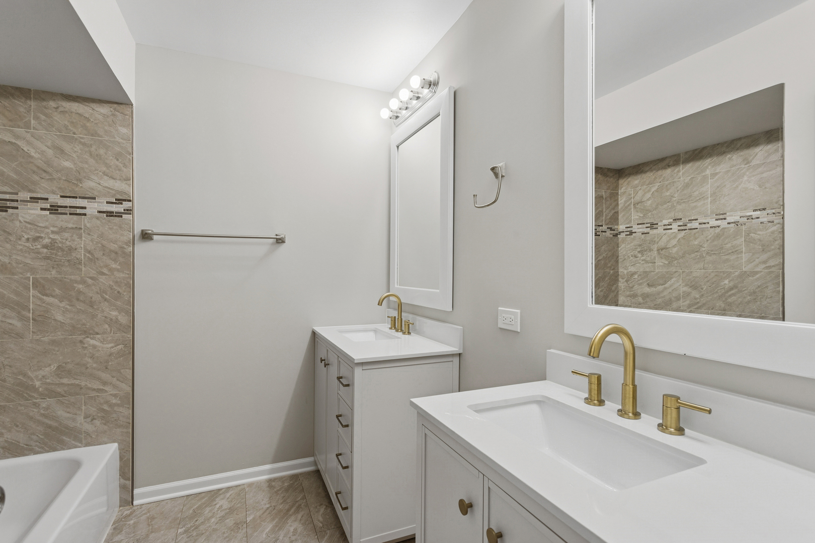4 Tower Court Downers Grove, IL 60516 - Photo 13 of 20 a bathroom with a sink and a mirror
