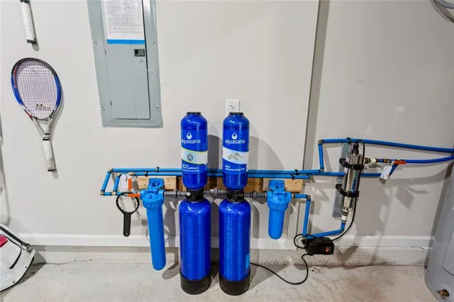 a view of storage and utility room with