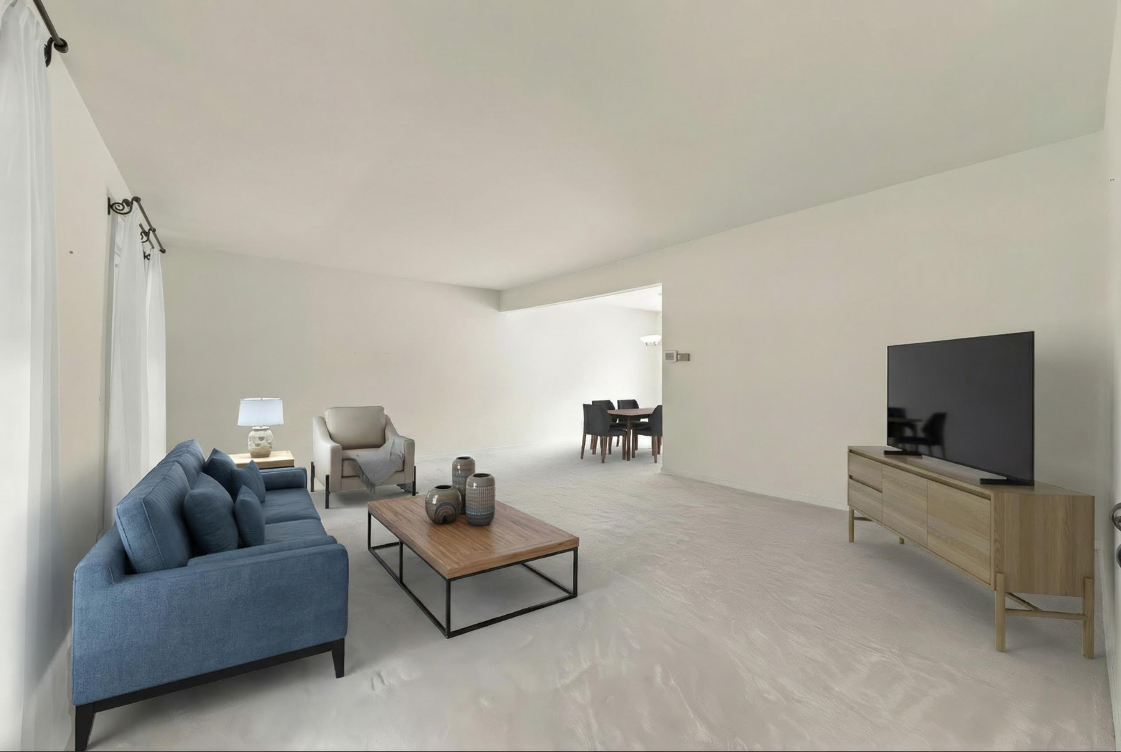 1308 Stonegate Road Naperville, IL 60540 - Photo 3 of 30 a living room with furniture and a flat screen tv