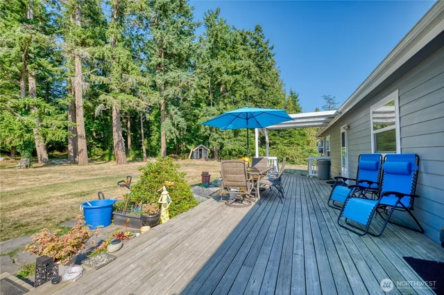 a view of a house with a patio