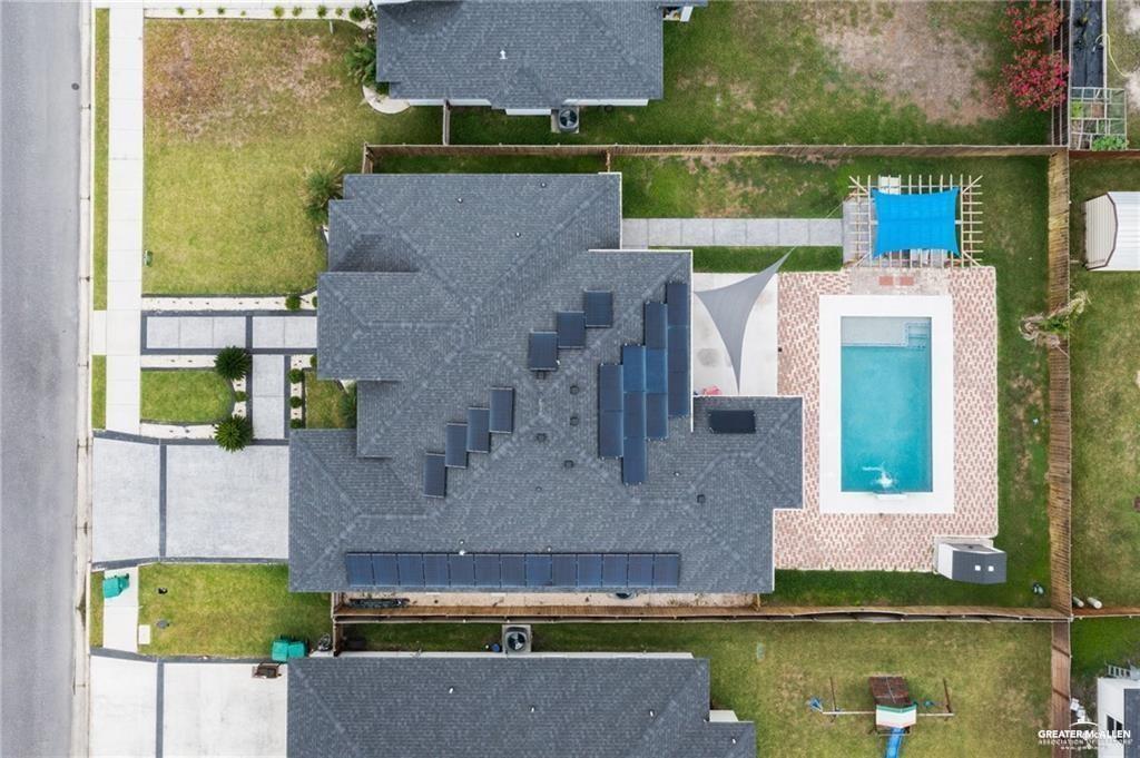 5904 North Dodger Street Pharr, TX 78577 - Photo 23 of 24 an aerial view of a house with a lake view