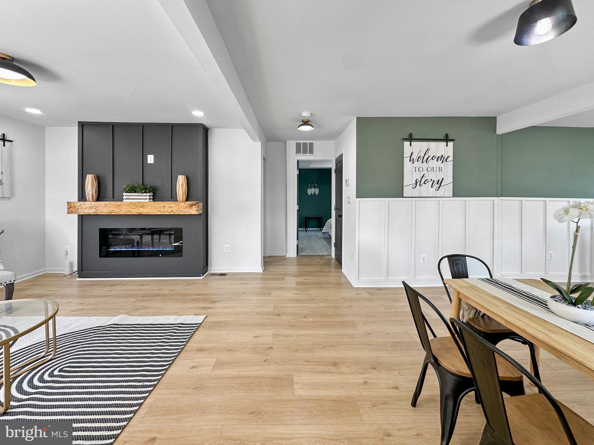 5210 Addison Road Capitol Heights, MD 20743 - Photo 11 of 55 Living Room with Electric Fireplace