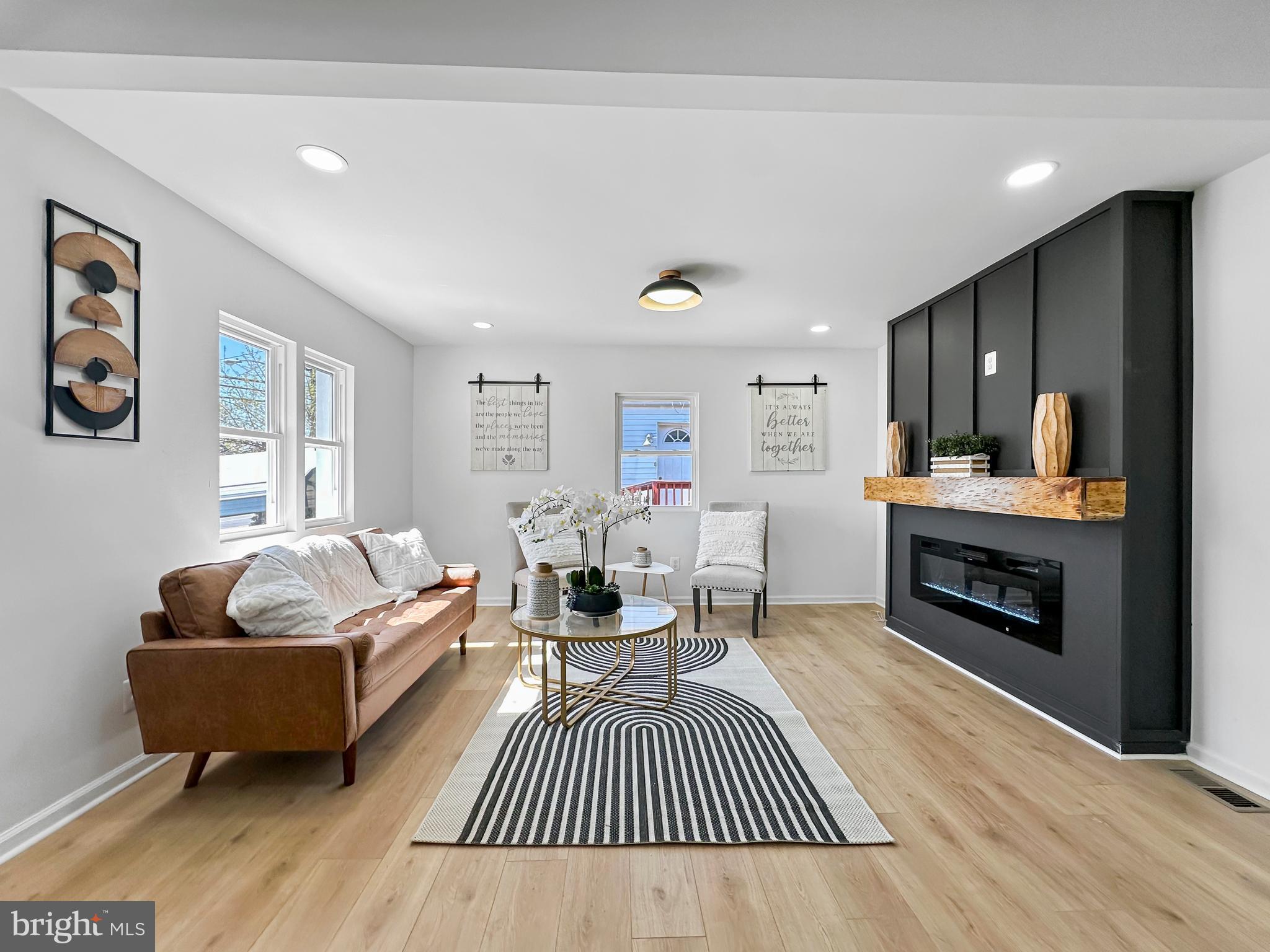 5210 Addison Road Capitol Heights, MD 20743 - Photo 14 of 55 Living Room with Electric Fireplace