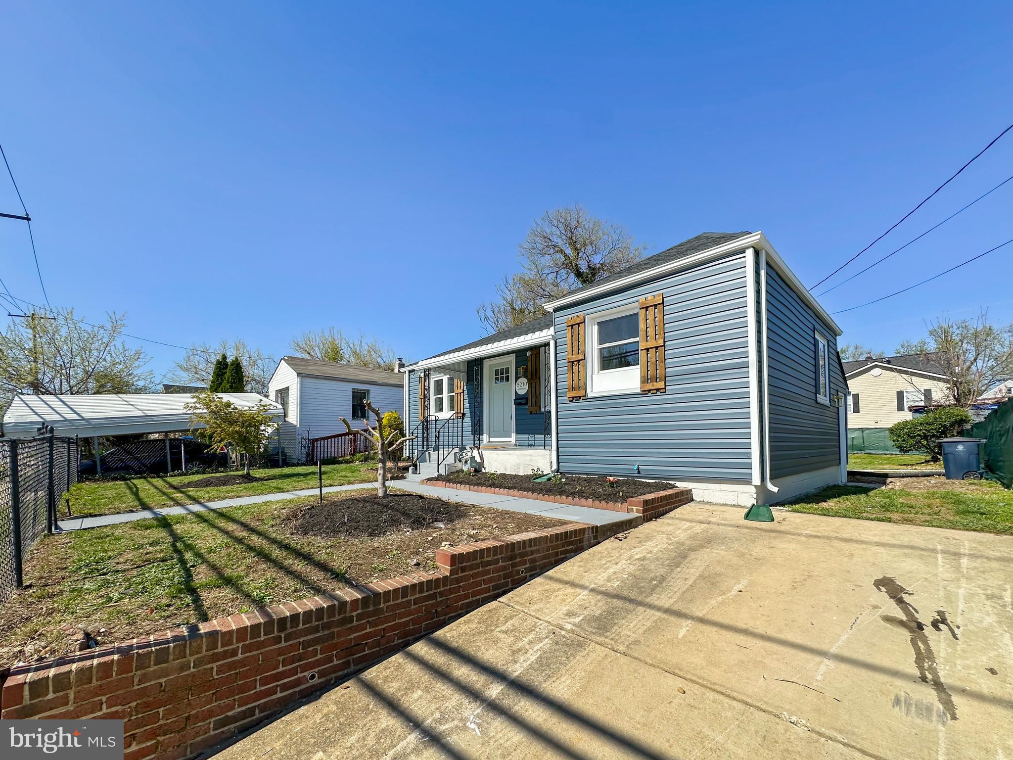 5210 Addison Road Capitol Heights, MD 20743 - Photo 6 of 55 Front View with Driveway