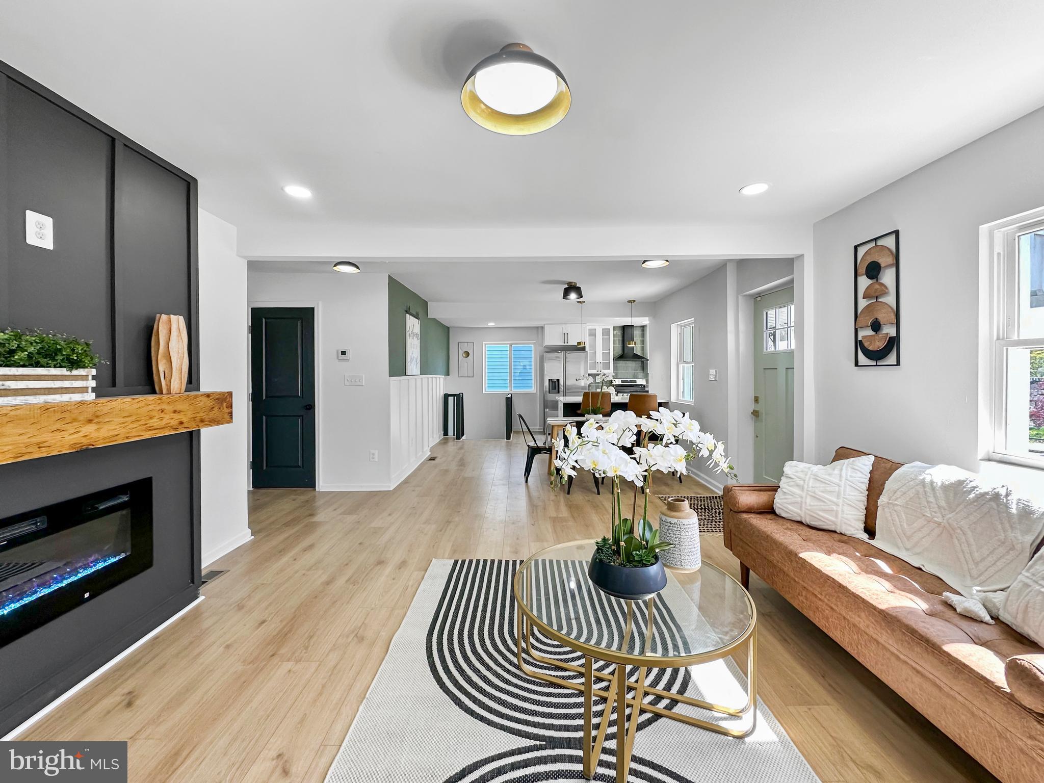 5210 Addison Road Capitol Heights, MD 20743 - Photo 10 of 55 Living Room with Electric Fireplace