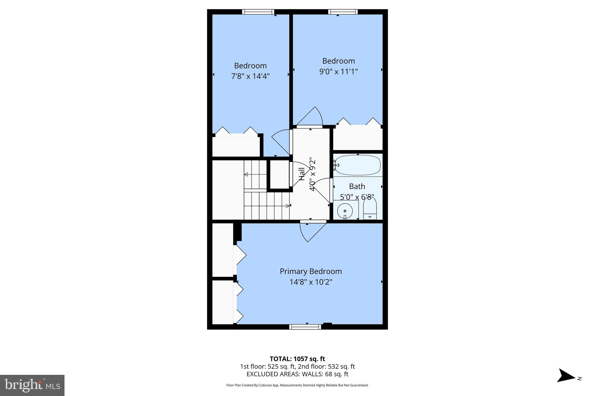 1004 Colonial Avenue Alexandria, VA 22314 - Photo 20 of 21 Second Level Floor Plan