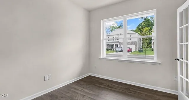 a view of a window in a room